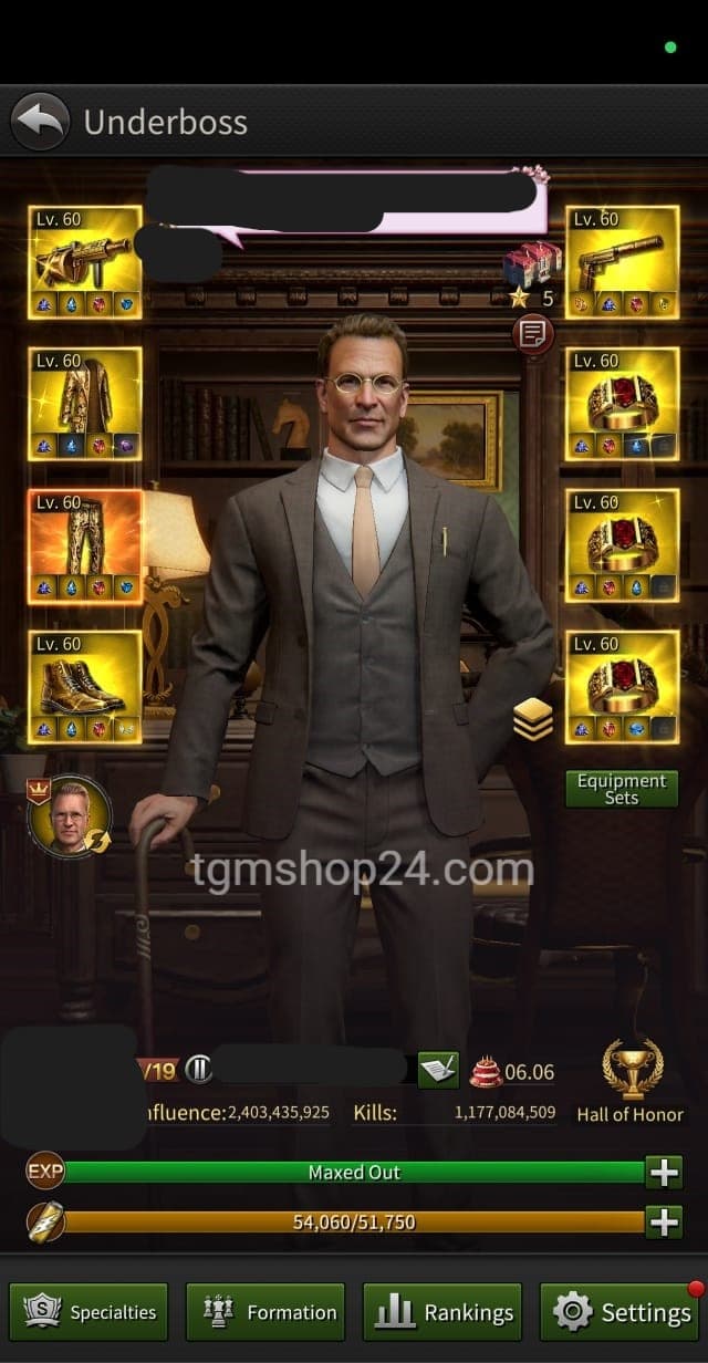 2.4 Billion Account VIP 19 Star Level 10 Paid Enforcer 20% RJB