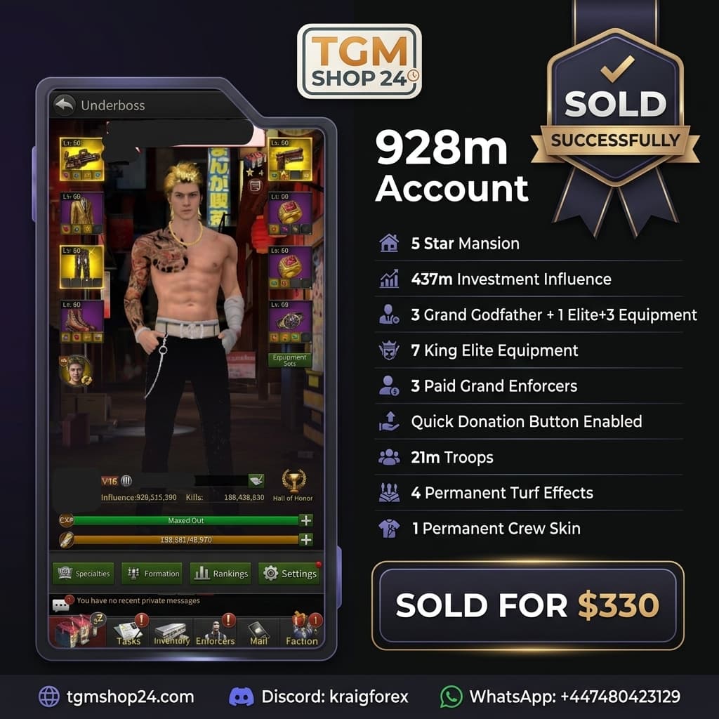 928m Account 8% RJB Paid Enforcer